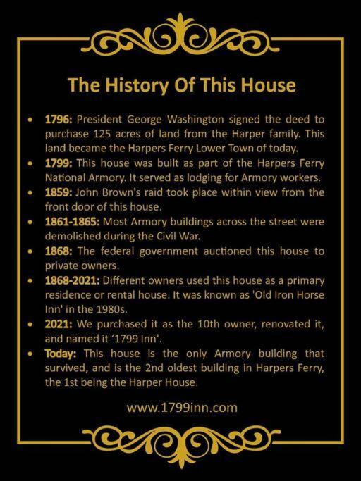 1799 Inn Harpers Ferry Dış mekan fotoğraf